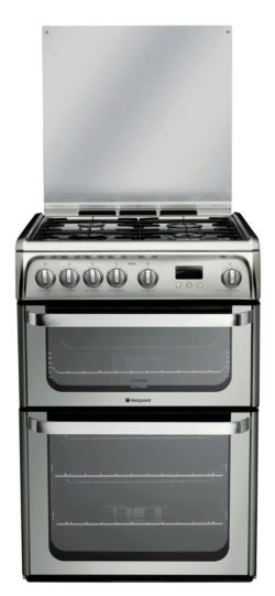 Hotpoint Ultima HUG61X Cooker - Silver.